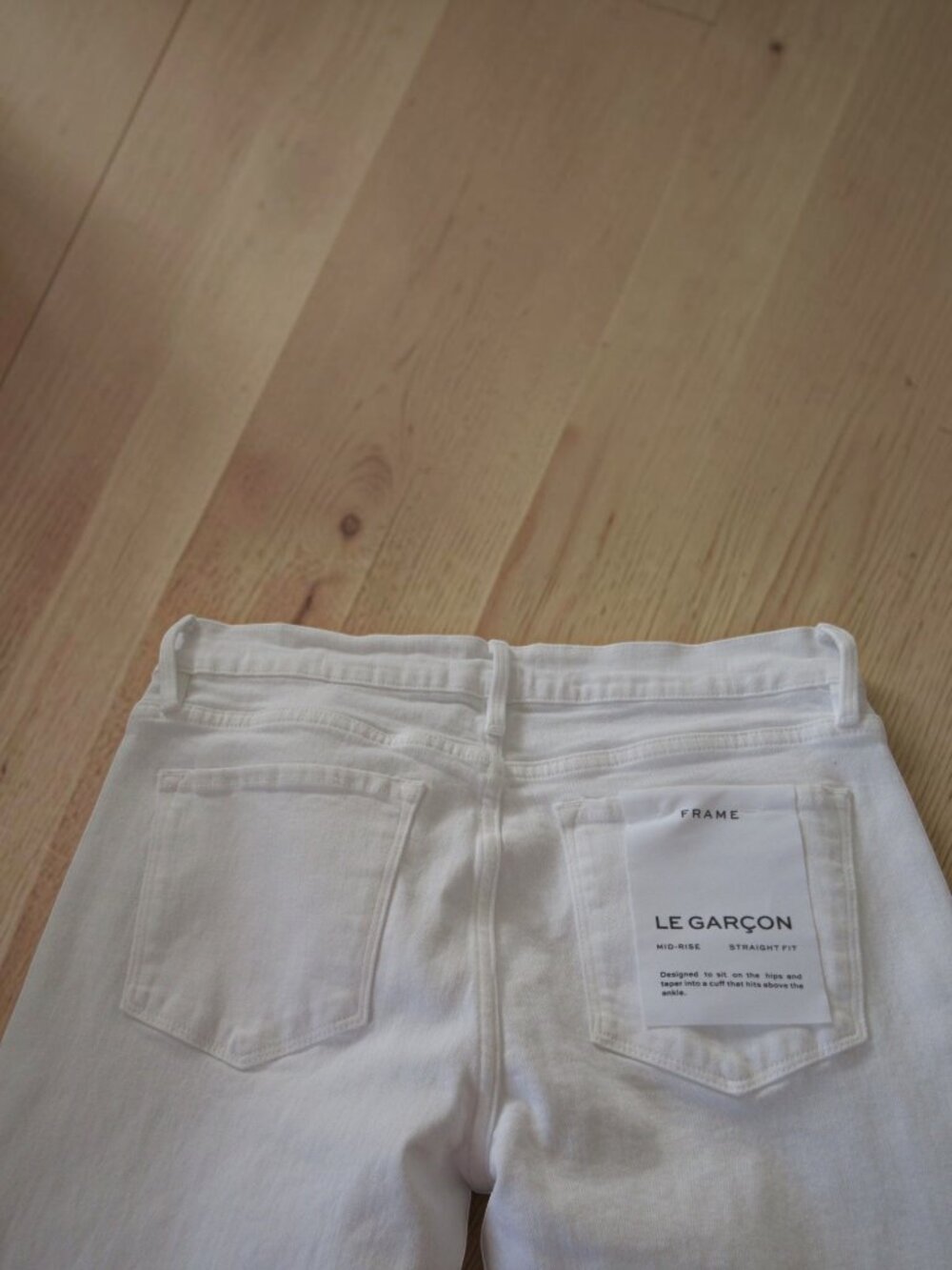 FRAME Denim - Le Garcon - White Women's Jeans, Size 28, New with tags - Picture 11 of 13